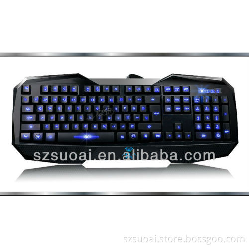2013 new design fashion gaming keyboard wired keybaord